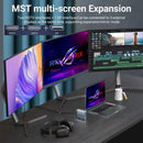 15 i 1 USB-C dockingstation 4K@30Hz HDMI og DisplayPort, 3xUSB 3.0, 2xUSB 2.0, PD 100W opladning, 1000Mbps RJ45 Ethernet til Windows og macOS