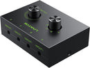 4 Port 3.5mm stereo Switch Audio Selector, 4 Input 1 Output / 1 Input 4 Output Audio Splitter with Volume Control and 4 Channel Switch Knob