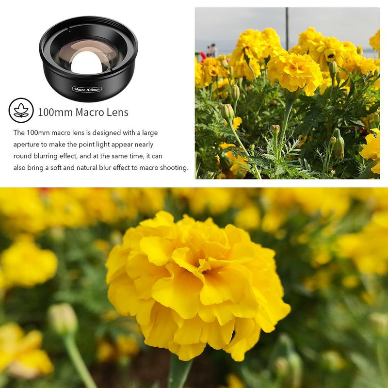 APEXEL HD100mm Makroobjektiv til smartphone APL-HB100MM