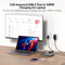AV Access KD-E10 Dockingstation & KVM Switch for 2 computere til 2 skærme HDMI 4K60Hz, 100W PD, 3 x USB, 1G Ethernet, SD, 3.5 mm AUX Audio EDID