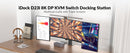 AV Access iDock D23i Dockingstation og KVM-switch 2 til 3, Triple Monitor til 2st Desktop-PC'er, 8K@60Hz, 5xUSB-A, 1xUSB-C, 1G Ethernet, Lyd, SD