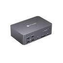 AV Access iDock D23i Dockingstation og KVM-switch 2 til 3, Triple Monitor til 2st Desktop-PC'er, 8K@60Hz, 5xUSB-A, 1xUSB-C, 1G Ethernet, Lyd, SD