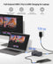 AV Access-dockingstation og KVM-switch 2 til 2 USB-C & DP+HDMI til HDMI, 4K60Hz, 5x USB-A, 1x USB-C PD 60W, 3,5 mm AUX, SD-kortslot og Toslink iDOCK C10