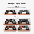 AV Access-dockingstation og KVM-switch 2 til 2 USB-C til HDMI, 4K60Hz, 6x USB-A, 1x USB-C PD 100W, 1x 3,5 mm AUX, 1x SD-kortlæser, 2x60W PD