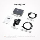 AV Access-dockingstation og KVM-switch 2 til 3 DP til DP, 8K60Hz, 5x USB-A, 1x USB-C PD, 3,5 mm AUX, SD-kortslot og 1 Gbps ethernet