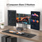 AV Access-dockingstation og KVM-switch 2 til 3 DP til DP, 8K60Hz, 5x USB-A, 1x USB-C PD, 3,5 mm AUX, SD-kortslot og 1 Gbps ethernet