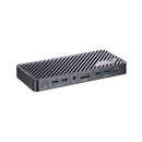 AV Access iDock B10 USB-C KVM-Switch Dockningsstation 2 til 2 for 1 Bærbar & 1 Stationær, 8K@60Hz Dobbelt Skærm, 100W Opladning, USB 3.2, 1G Ethernet