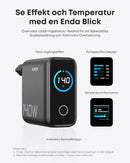 Anker 140W USB-C 4-Port Multi-Devices GaN-oplader, Touch Control, kompatibel med MacBook, iPhone 17/16/15, Samsung, Pixel og flere