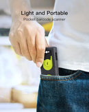 Bluetooth 2D Stregkodescanner med 2,4 GHz USB-adapter, Plug and Play