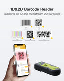 Bluetooth 2D Stregkodescanner med 2,4 GHz USB-adapter, Plug and Play