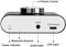 Bluetooth 5.0 stereo digital audio-forstærker 2x30W AUX / USB / BT