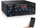 Bluetooth 5,0 stereoforstærkeren 60 + 60W RMS forstærker 2 mikrofonindgang digital audio karaoke