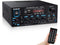 Bluetooth 5,0 stereoforstærkeren 60 + 60W RMS forstærker 2 mikrofonindgang digital audio karaoke