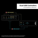 CalDigit TS5 Plus - 20 Porte Thunderbolt 5 Dockningsstation, 140W Opladning, 3X 80Gb/s Thunderbolt 5, 10x 10Gb/s USB Porte