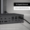 CalDigit TS5 Plus - 20 Porte Thunderbolt 5 Dockningsstation, 140W Opladning, 3X 80Gb/s Thunderbolt 5, 10x 10Gb/s USB Porte