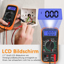 Digital multimeter til AC/DC – volt-, ampere- og ohmmåling med kontinuitetstest
