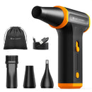 Electric Wireless Dust Blower 110000 rpm, 5000 mAh, Brushless Motor, Includes 3 Nozzles for Cleaning Computer, Keyboard, Household, Outdoor and Car