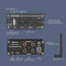 Fosi Audio BL20A 200W Bluetooth 5.0 Home Audio Stereoforstærker Hi-Fi Mini Klasse D integreret forstærker med U-Disk/3,5MM AUX/RCA-indgang og fjernbetjening