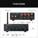 Fosi Audio Hi-Fi Bluetooth 5.0 Stereo Audio Receiver Forstærker 2.1 Channel Mini Class D Integreret Amp 2X165W