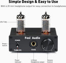 Fosi Audio P2 Hovedtelefonforstærker Vacuum Tube Hovedtelefonforstærker Mini Hi-Fi Stereo Audio