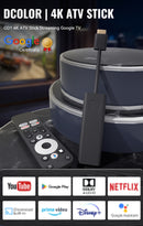Google Certificeret TV-stick 4K HDR Android TV 14 WiFi Play Store understøttelse for Netflix, YouTube, Disney+