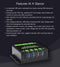 Industriel USB HUB til 2 computere til 4 USB 3.2-porte, skiftbar, monterbar, kompatibel med Windows Linux Mac
