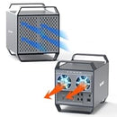 MAIWO 4-bay DAS-design til 3,5” SATA HDD med 2 køleblæsere, USB‑C & 10 Gbps hastighed, ingen RAID