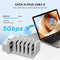 MAIWO 6x HDD klonings- og dockingstation, 2,5"/3,5" SATA HDD, USB-C 3.0 5Gbps