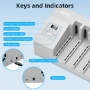 MAIWO 6x HDD klonings- og dockingstation, 2,5"/3,5" SATA HDD, USB-C 3.0 5Gbps