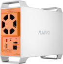 MAIWO 2-bay SATA RAID kabinet til 3,5" HDD, lynhurtig 5Gbps, RAID 1/0/JBOD, 2x30TB