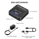 Maiwo K3016AN NVMe-kloner M.2-duplicator til PCIe NVMe M-Key SSD, 16Gbps kloningshastighed, adgang til to SSD'er samtidigt