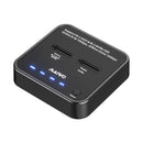 Maiwo K3016AN NVMe-kloner M.2-duplicator til PCIe NVMe M-Key SSD, 16Gbps kloningshastighed, adgang til to SSD'er samtidigt
