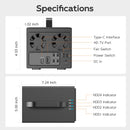 Maiwo K35274A Quad Bay 3,5" SATA HDD-kabinet USB-C Gen2 10G Windows 10/11 MacOS
