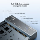Maiwo 4-slot M.2 NVMe SSD dockingstation med kloningsfunktion, USB 4.0 Type-C 40Gbps