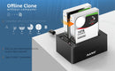 Maiwo K3082C C USB 3.1 GEN2 10Gbps Docking 2x 2,5 3,5 SATA-harddisk SSD op til 20TB med understøttelse af UASP, støtte SATAIII 6Gbps