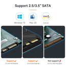 Maiwo K308H USB 3.1 GEN1 5Gbps Docking 1st 2,5-3,5 SATA-harddisk SSD op til 14TB med understøttelse af UASP 3xUSB3.1 hub