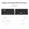 Maiwo K308H USB 3.1 GEN1 5Gbps Docking 1st 2,5-3,5 SATA-harddisk SSD op til 14TB med understøttelse af UASP 3xUSB3.1 hub