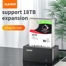 Maiwo K308 USB 3.1 GEN1 5Gbps Docking Station for 1. 2,5 / 3,5 "SATA-harddisk / SSD op til 14TB med understøttelse af UASP