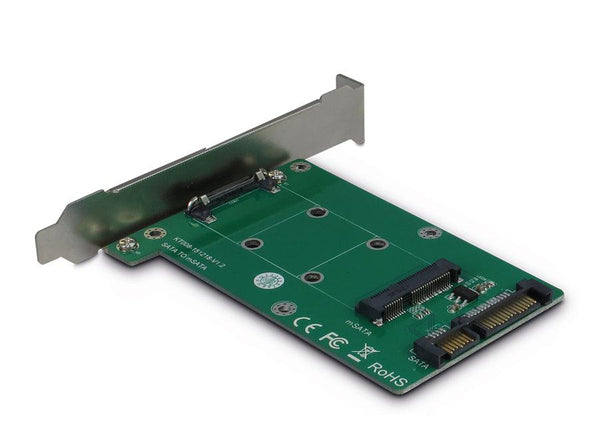 Maiwo KT008A mSATA 27x30, 51x30, 70x30mm til SATA Adapter