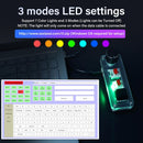 NÖRDIC Programmerbart Mini-tastatur, 3 Taster + 1 Multifunktionsknap, Mekanisk Gaming-tastatur med RGB, Kompatibelt med macOS/Windows
