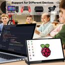 NÖRDIC 10,1" Touchskærm, 1024x600 IPS LCD-panel med kapacitiv touch, HDMI-skærm til Raspberry Pi