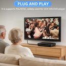 NÖRDIC RCA til HDMI-konverter 1080P 16:9/4:3 til VCR, VHS og DVD-afspillere, Mini Composite CVBS lyd- og videoadapter med understøttelse af PAL og NTSC