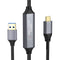 NÖRDIC 10m Aktiv USB 3.0 A til C Kabel, 5Gbps Super Speed USB-kabel Kompatibel med VR, Kamera, Dockingstation og mere