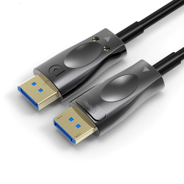NÖRDIC 10m Fiber AOC Displayport til Displayport kabel ver 1.4 UHD 8K 60Hz 4K 120Hz 32.4Gbps 10-bit HDR