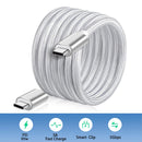 NÖRDIC 15cm USB C 3.1 til USB C Nylon Braid Cable Hurtig opladning 3A Gen1 5Gbps Power Delivery PD 60W Hvid