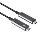 NÖRDIC 15m Active AOC Fiberkabel USB 3.2 Gen2 Type C til Type C 4K 60Hz 10Gbps PD60W
