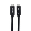 NÖRDIC 1,5m Thunderbolt 5 kabel 80Gbps dataoverførsel 240W opladning 120Gbps båndbredde 16K60Hz 8K60Hz 4K540Hz