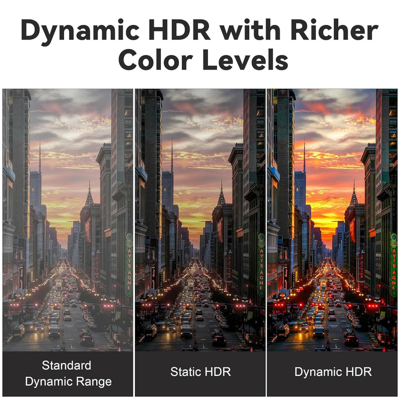 NÖRDIC 15m aktivt AOC optisk fiberkabel HDMI 2.1 8K 60Hz 4K 120Hz 48Gbps Dynamic HDR, eARC, VRR kompatibel med RTX 3080 3090