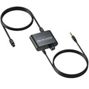 NÖRDIC 192 kHz digital til analog lydomformer, SPDIF optisk til 3,5 mm adapter med 1 m optisk kabel + 1 m 3,5 mm lydkabel