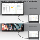 NÖRDIC 1m Displayport til HDMI 4K60Hz Dynamic HDR 18Gbps